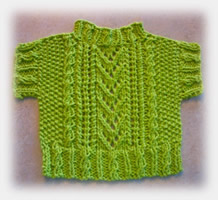 Sweater Shaped Dishcloth by Alli Barrett